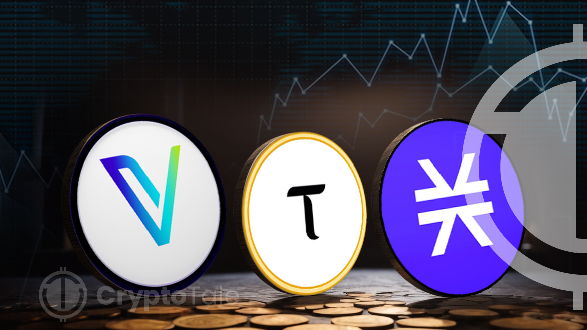 VeChain, Tao, and Stacks Lead Market Upswing, Gain Traction with Impressive Surges