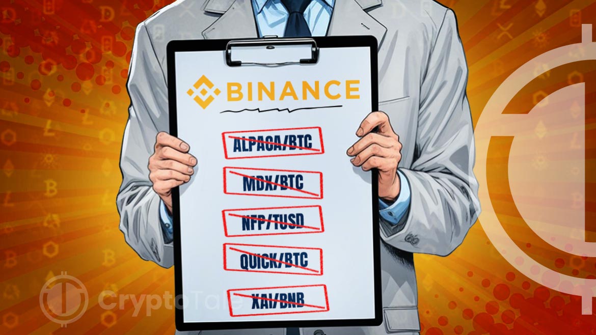 Binance Announces Upcoming Delisting of Selected Spot Trading Pairs