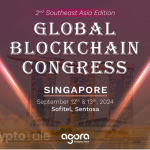 2nd SEA - Global Blockchain Congress by Agora Group on September 12th and 13th in Singapore.