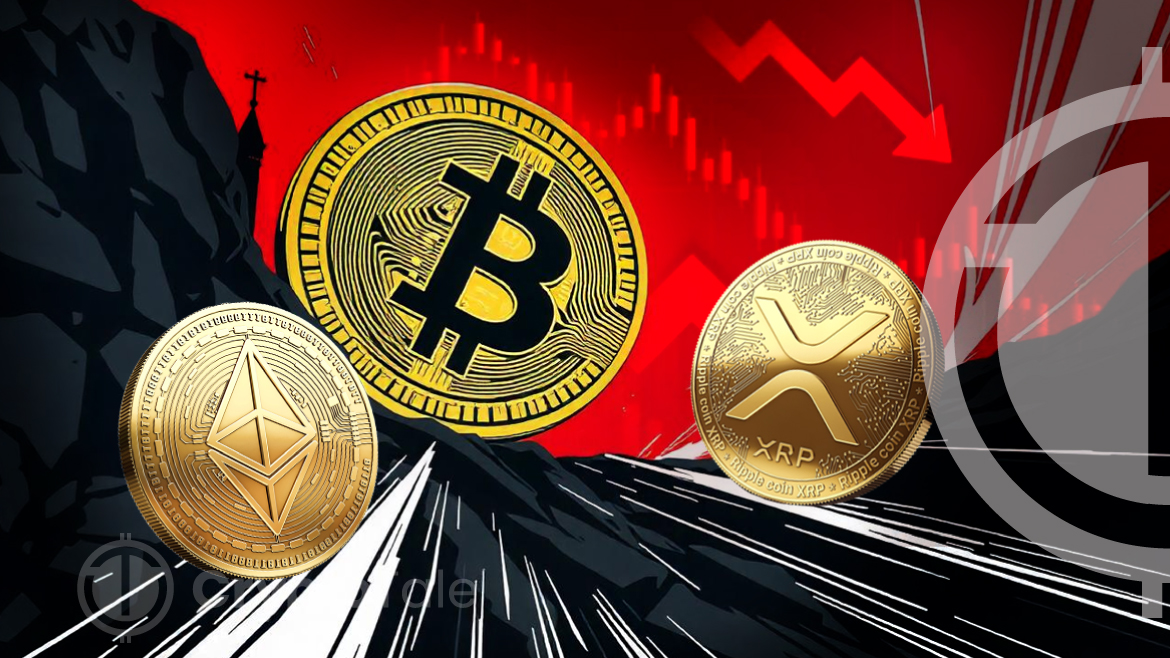 Bitcoin Drops 3% Amid $1.76B Liquidations, ETH and XRP Fall