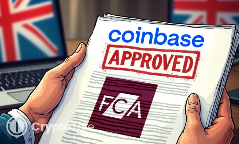 Coinbase Secures FCA Registration to Expand in the UK Report