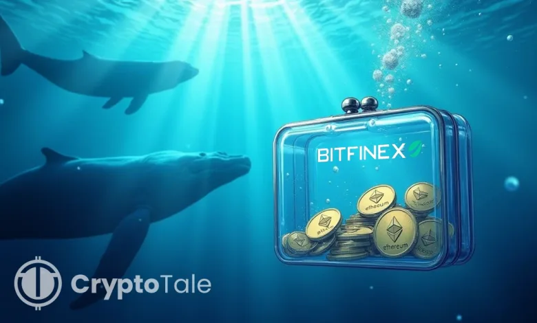 Dormant ETH Whale Moves $228M to Bitfinex Before Crash Report