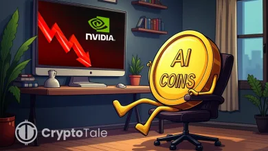 NVIDIA Shares Crash 8.69%, Pushing Down AI Tokens By 20.3%