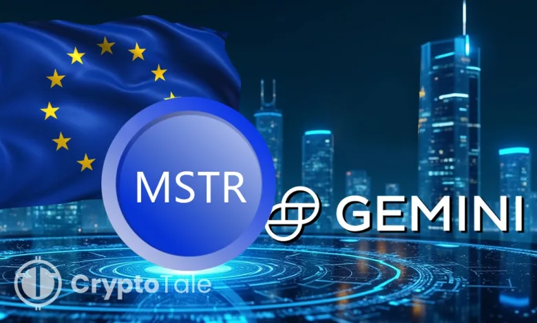 Gemini Launches Tokenized MSTR Shares for EU Customers