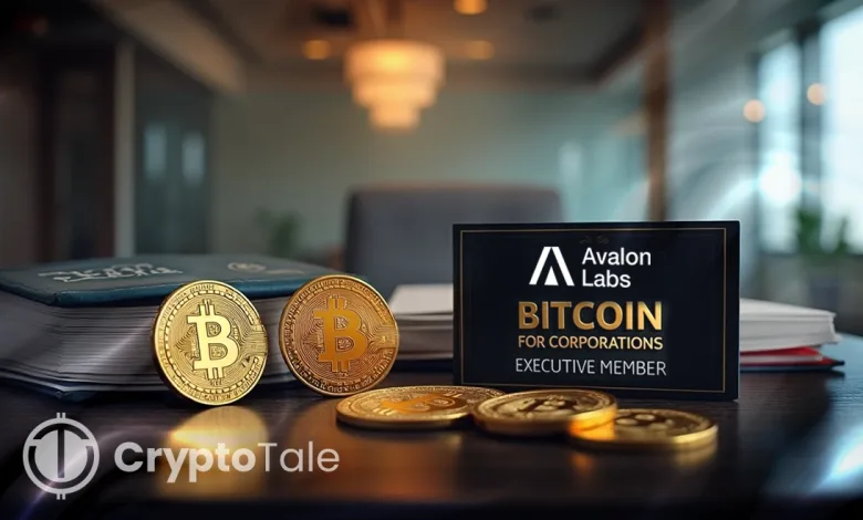 Avalon Labs Joins Bitcoin for Corporations as Executive Member