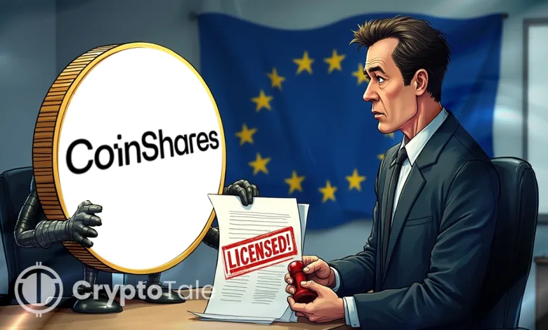CoinShares First EU Crypto Manager with MiCA License