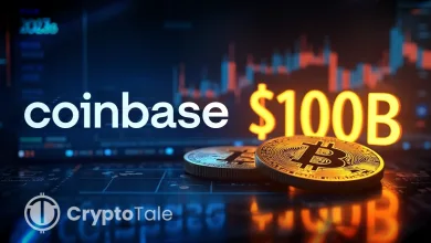 Coinbase Market Cap Hits $100B as Bitcoin Surges to New High