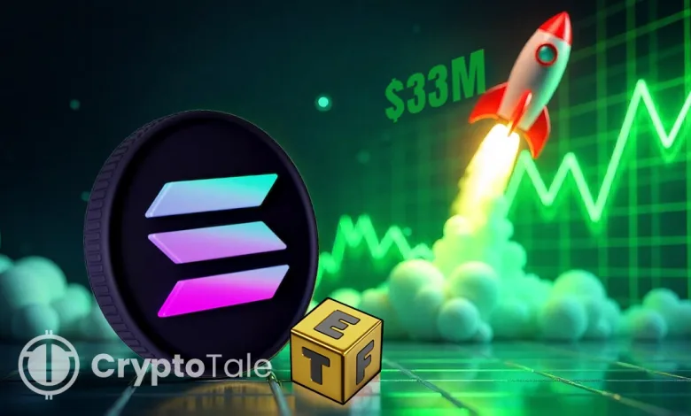 Solana Spot Staking ETF Hits $33M in Trading Volume on Day One