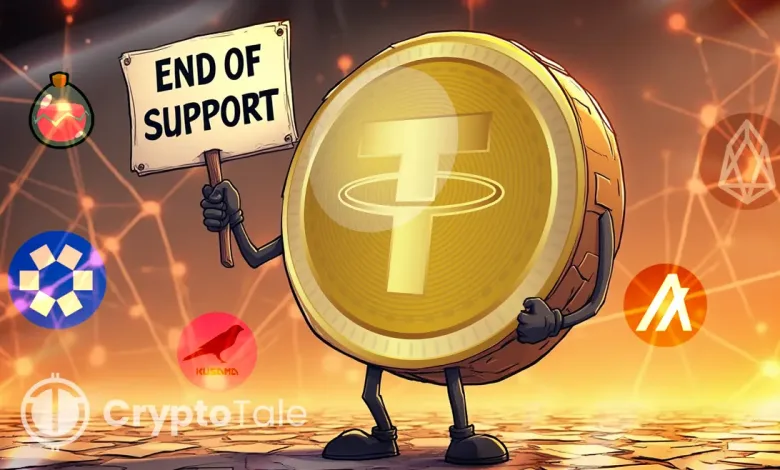 Tether to End USDT Support on Five Blockchains by September