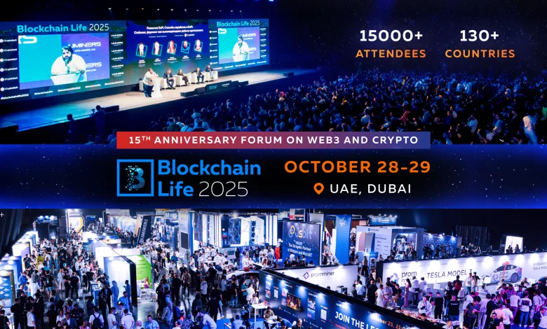 The 15th Anniversary Blockchain Life Forum gathers global crypto leaders in Dubai on October 28–29!
