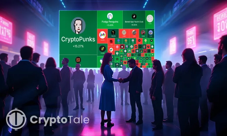 Whale Buys 45 CryptoPunks in 2Min, NFT Market Cap Hits $6B