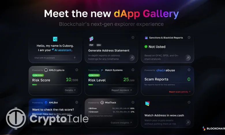 Blockchair launches “dApp Gallery” to enrichblockchain data experience