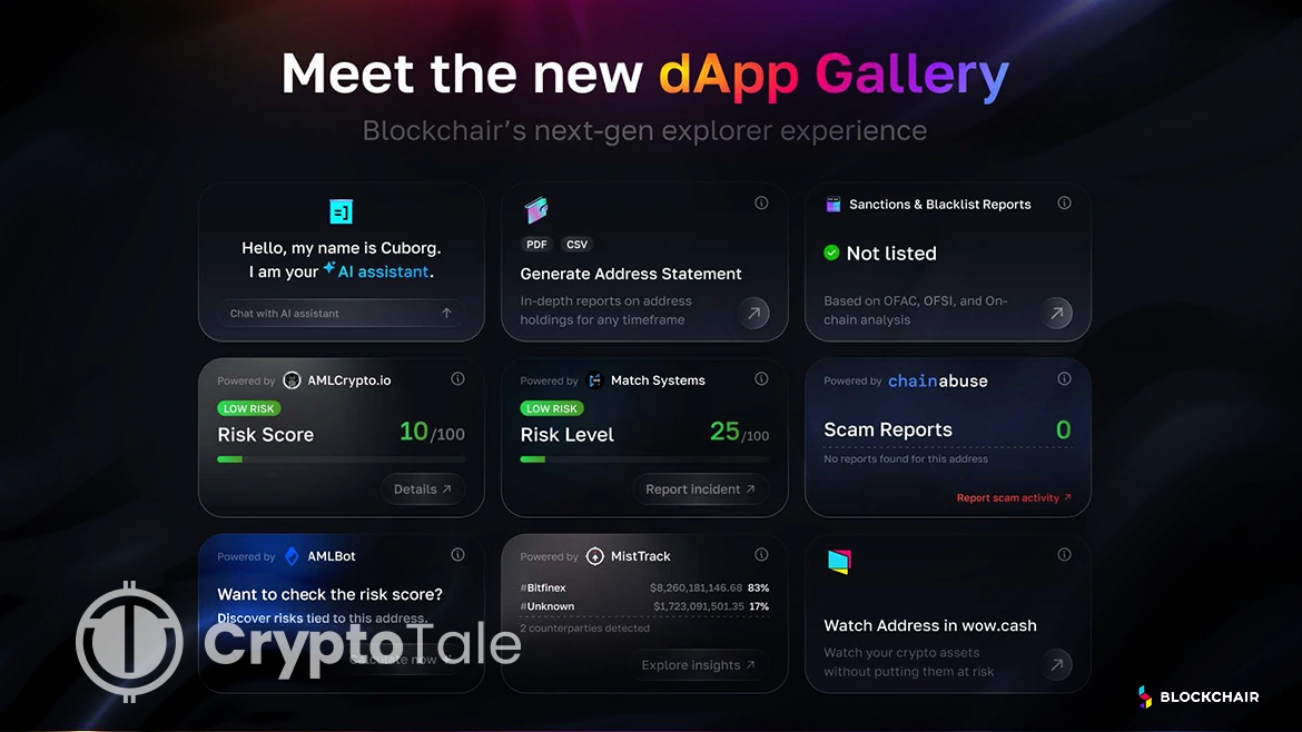 Blockchair launches “dApp Gallery” to enrichblockchain data experience