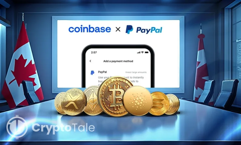 Coinbase Enables PayPal in Canada for Cryptocurrency Payments