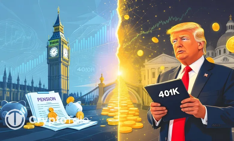 Crypto Adoption Expands into UK Pensions and U.S. 401(k)s