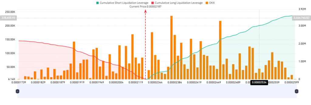 BONK Liquidation Map