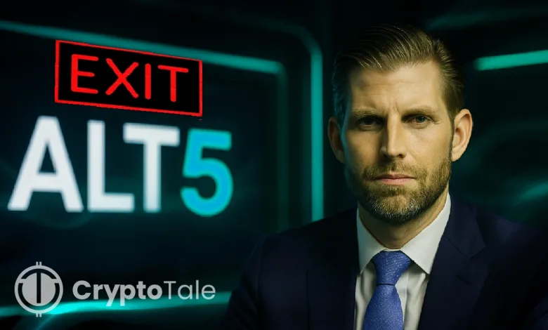 Eric Trump Removed From Alt5 Sigma Board After Nasdaq Review