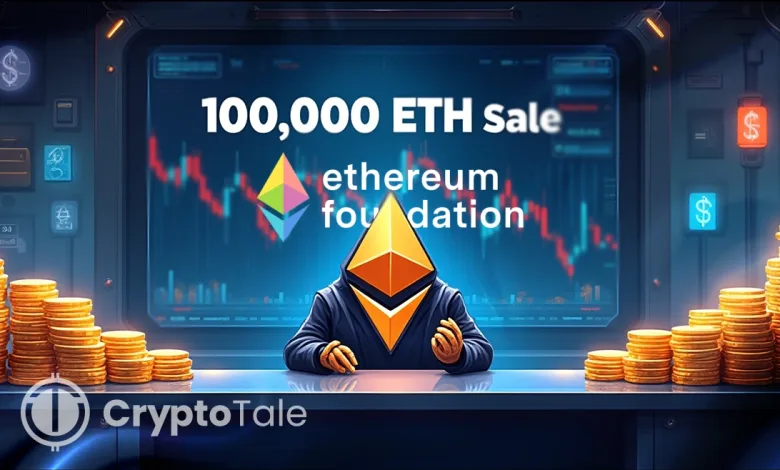 Ethereum Foundation to Sell 10,000 ETH for $43M Funding