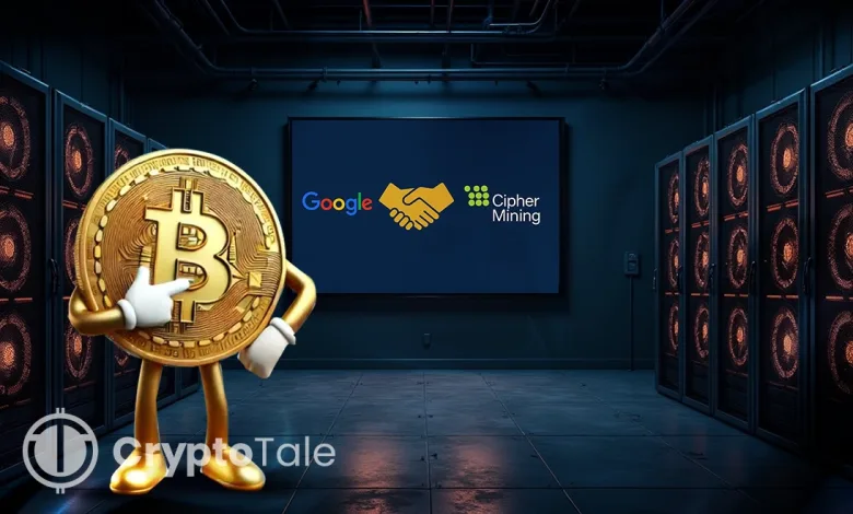 Google Secures 5.4% Stake in Cipher Mining, Expands into AI