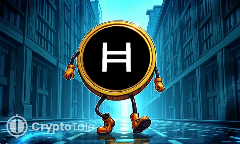 HBAR Drops 7% as Institutions Sell, Bulls Face Key Test