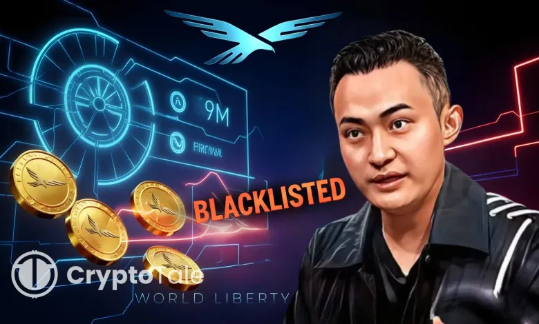 Justin Sun's WLFI Wallet Blacklisted After $9M Transfer to HTX
