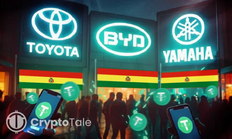 USDT Grows as Toyota and Yamaha Accept Payments in Bolivia