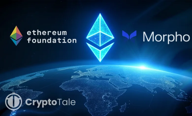 Ethereum Foundation Deposits 2,400 ETH & $6M Stablecoins in Morpho