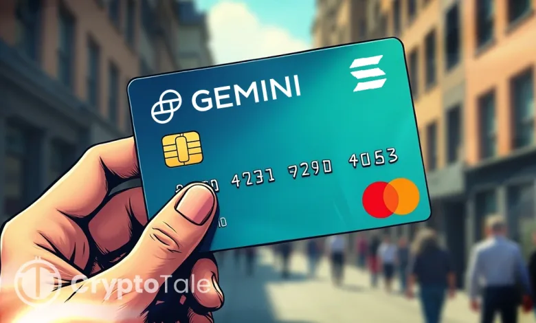 Solana Credit Card by Gemini Turns Spending into Staking