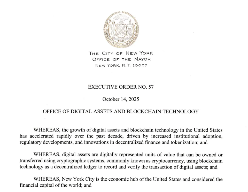 New York City Government Executive Order