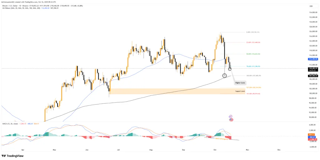 BTC/USD 1D Chart - TradingView