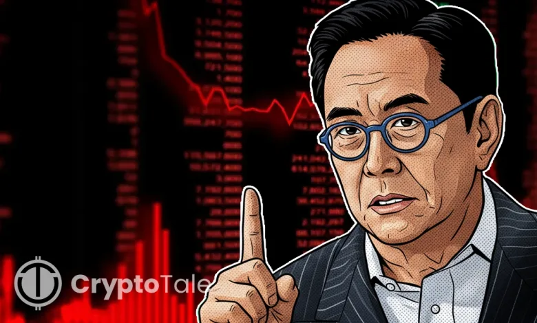 Kiyosaki Predicts Market Crash, Sets Bold Targets for Gold and Bitcoin