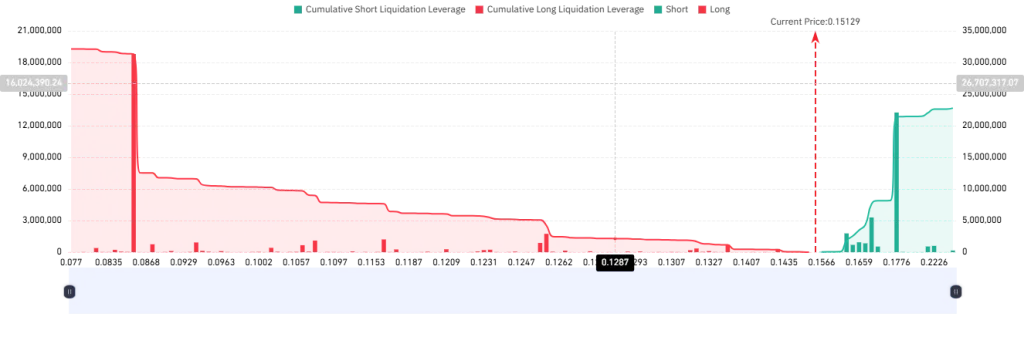 DOGE Liquidation Map