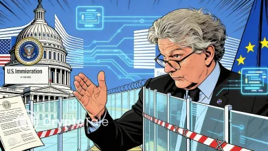 Breton Hit by U.S. Visa Ban in Digital Services Act Clash