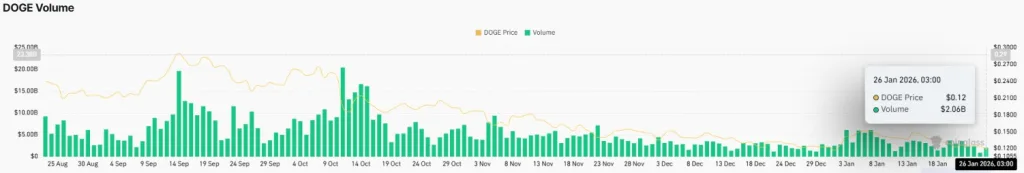 DOGE Volume Chart
