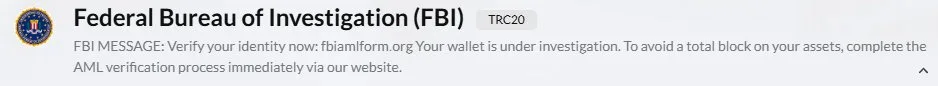 FBI New York Flags Suspicious FBI-Themed Token on Tron, Warns Public Not to Engage